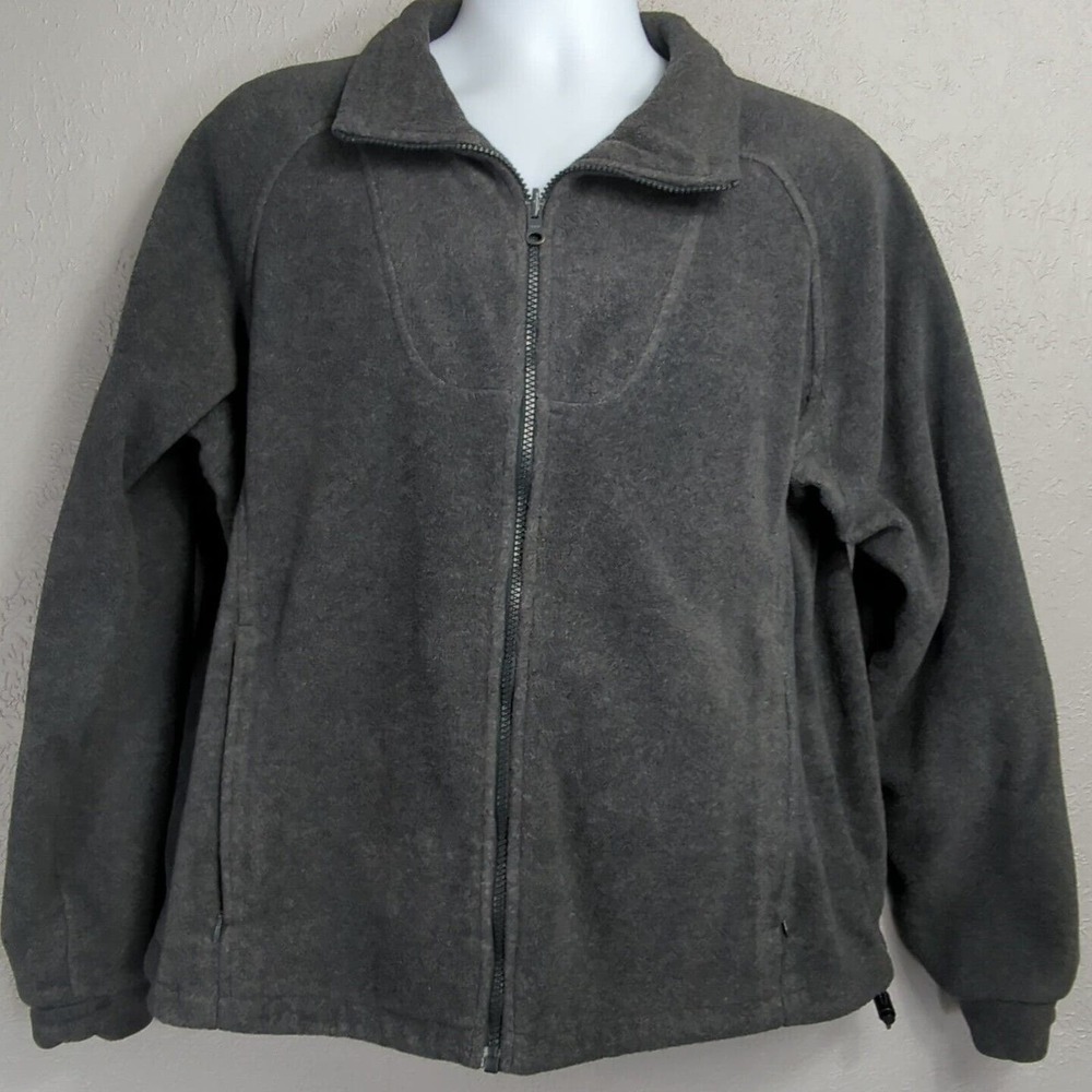 Columbia Jacket Womens XL Gray Fleece Full Zip